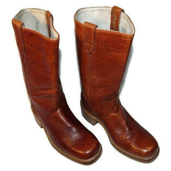 Vintage Trucker Boots Leather Campus Riding 9.5‎ D main image 5